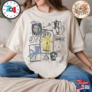 Retro Coraline Shirt  Halloween Spooky Movie Tee Doll Shirt